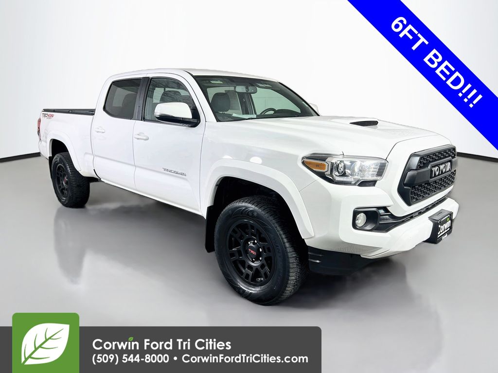 Super White 2017 Toyota Tacoma Pickup Truck Four-Wheel Drive 6-Speed Automatic