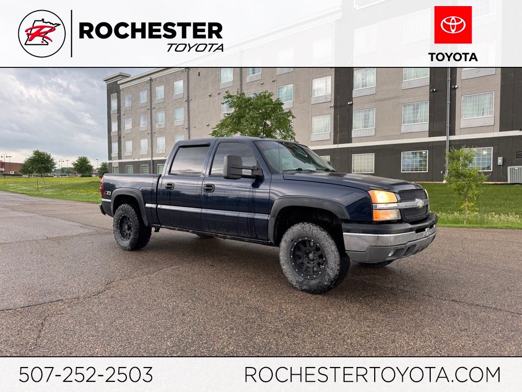 Dark Blue Metallic 2005 Chevrolet Silverado 1500 Pickup Truck Four-Wheel Drive 4-Speed Automatic Overdrive