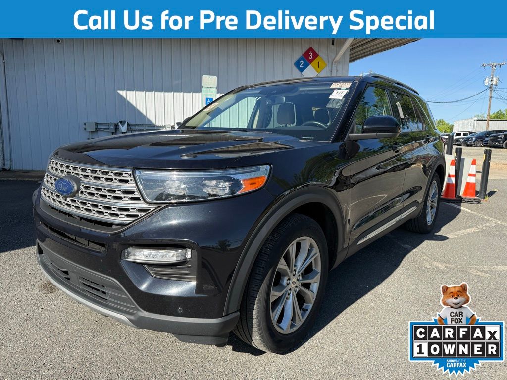Black Metallic 2023 Ford Explorer Limited RWD SUV / Crossover Rear-Wheel Drive Automatic