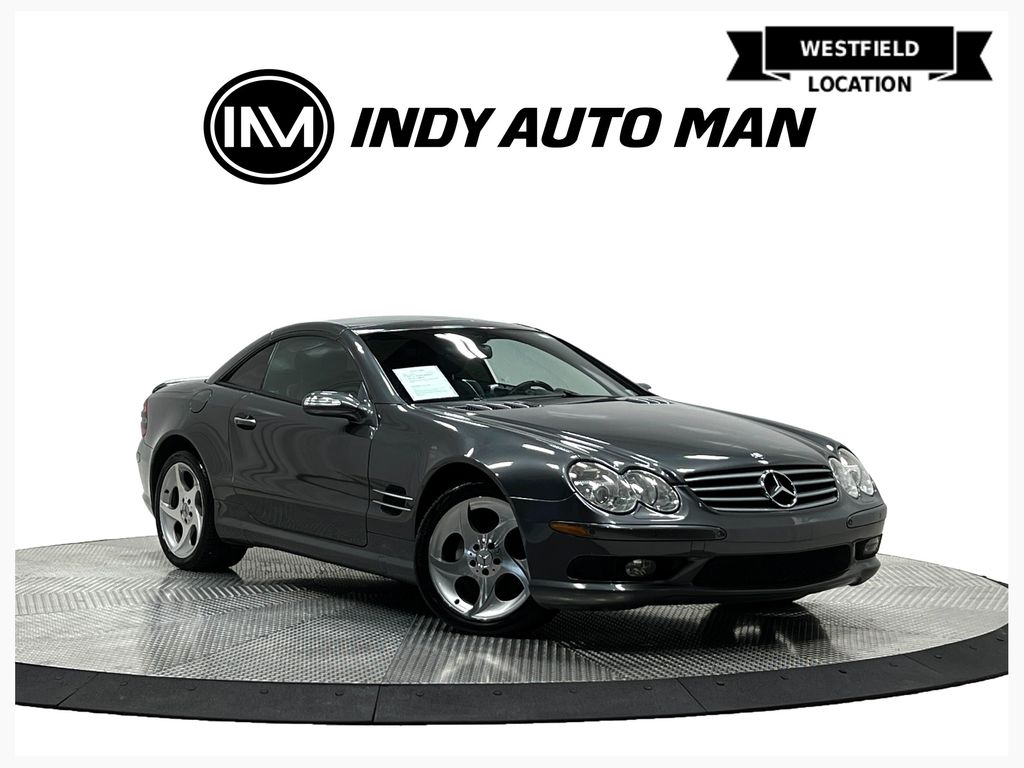 Pewter Metallic 2005 Mercedes-Benz SL-Class Convertible Rear-Wheel Drive 7-Speed Automatic Overdrive