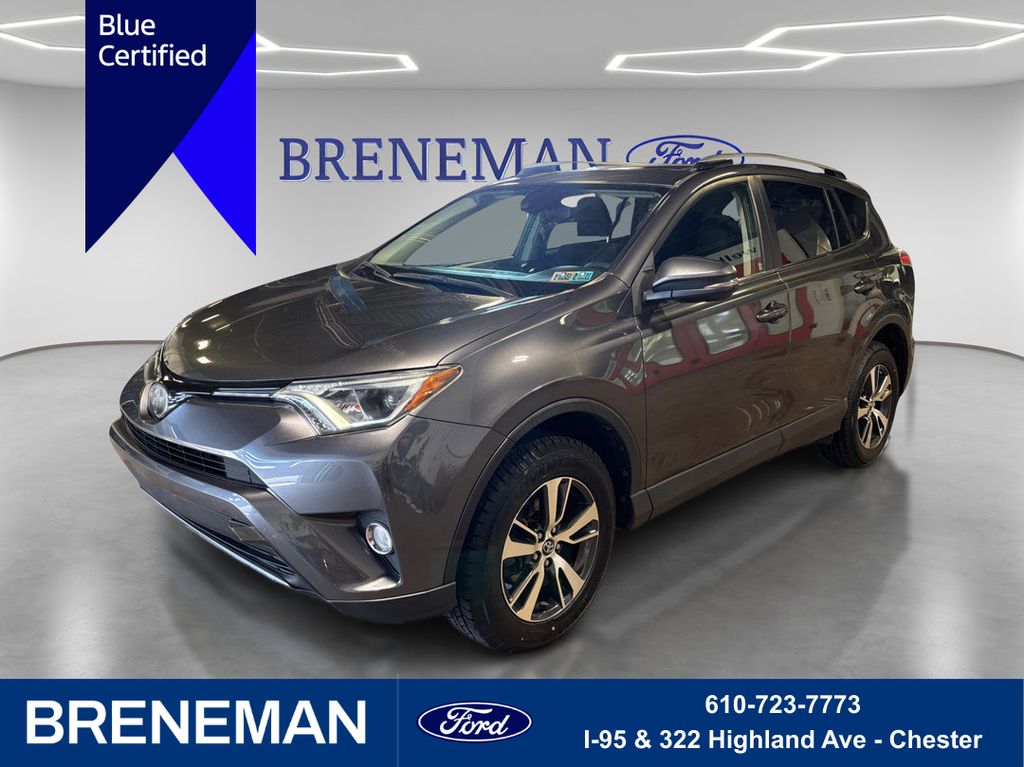 Magnetic Gray Metallic 2018 Toyota RAV4 XLE AWD SUV / Crossover All-Wheel Drive 6-Speed Automatic