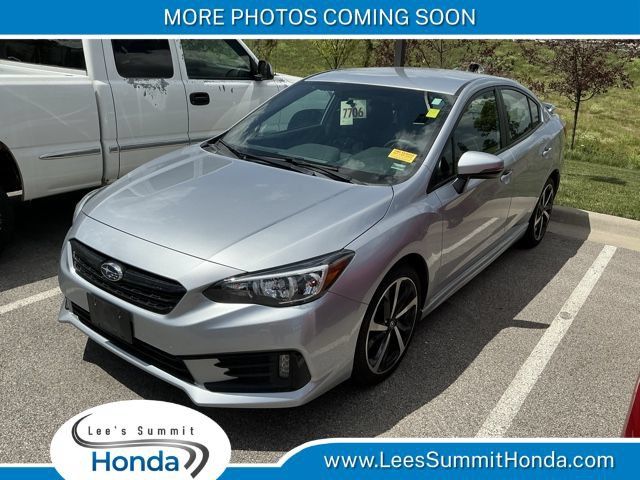 Ice Silver Metallic 2023 Subaru Impreza Sedan All-Wheel Drive Continuously Variable Transmission