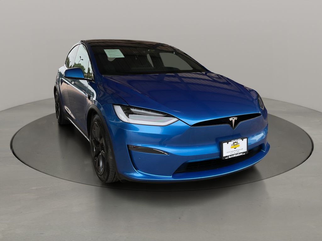 Deep Blue Metallic 2022 Tesla Model X AWD SUV / Crossover All-Wheel Drive 1-Speed Automatic