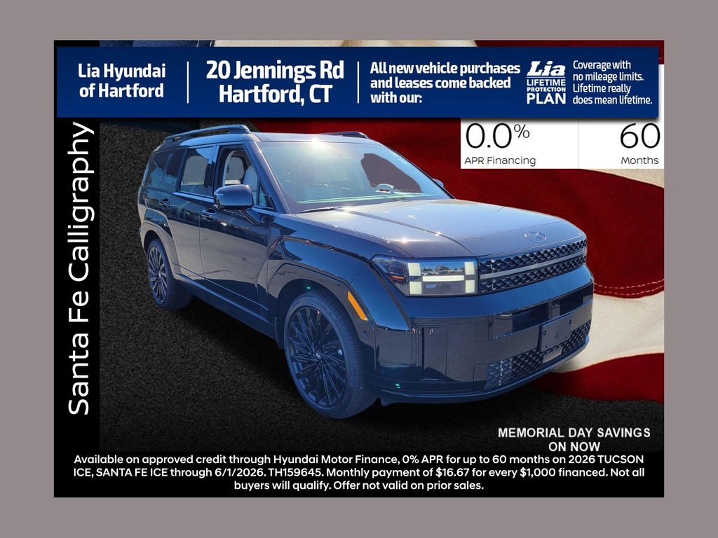 Phantom Black 2026 Hyundai Santa Fe Calligraphy AWD SUV / Crossover All-Wheel Drive 8-Speed Automatic