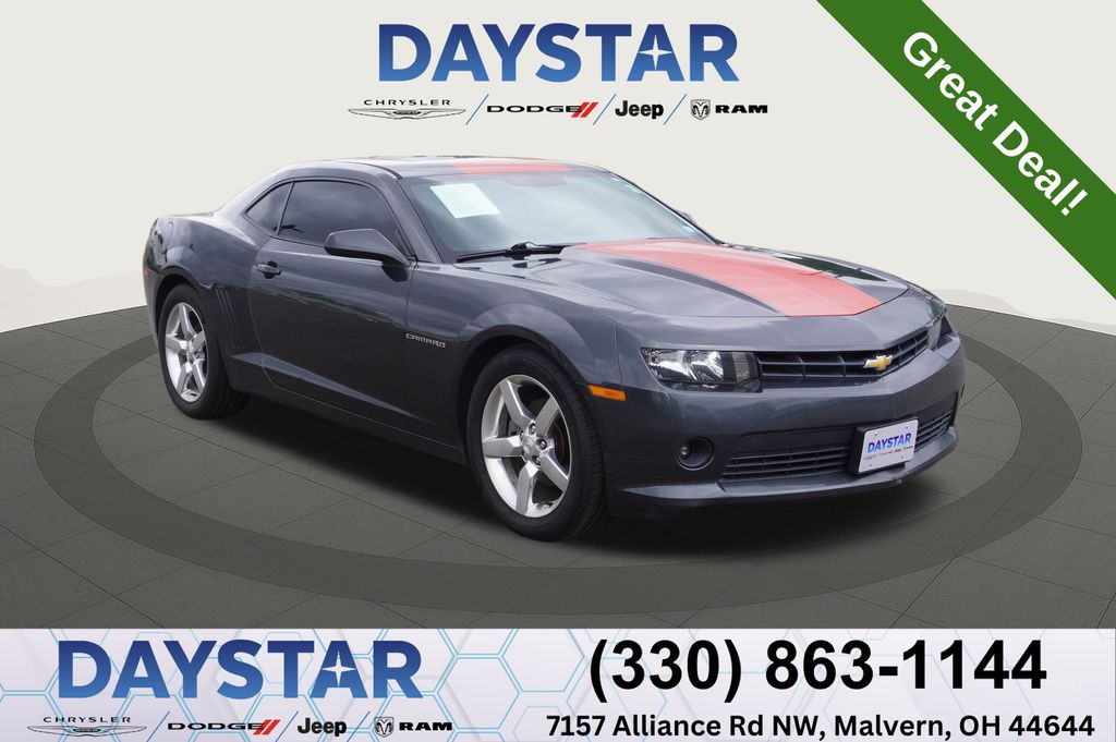 Ashen Gray Metallic 2015 Chevrolet Camaro Coupe Rear-Wheel Drive 6-Speed Automatic
