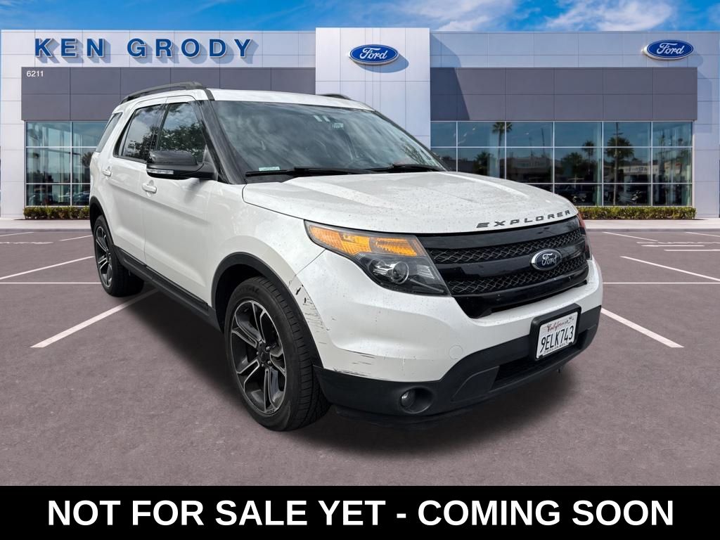 White Platinum Clearcoat Metallic 2015 Ford Explorer SUV / Crossover All-Wheel Drive 6-Speed Automatic