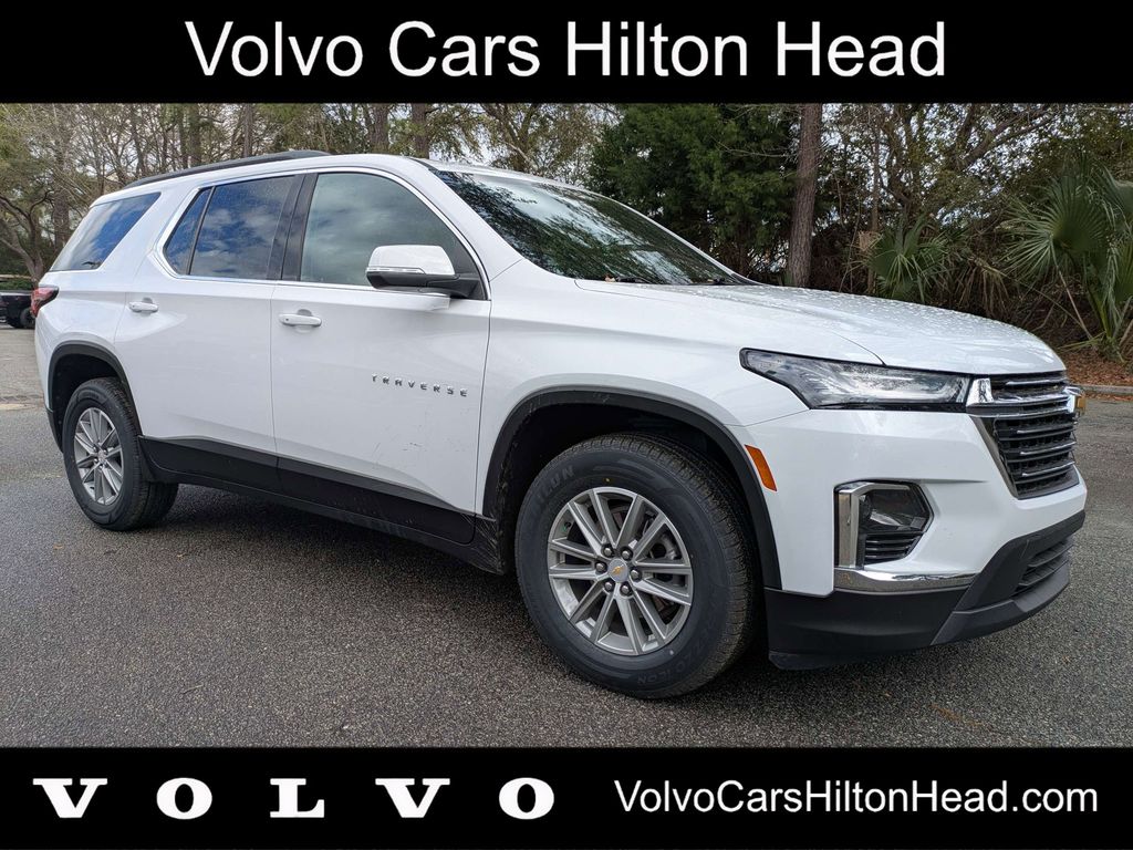 Summit White 2023 Chevrolet Traverse LT Cloth FWD SUV / Crossover Front-Wheel Drive 9-Speed Automatic