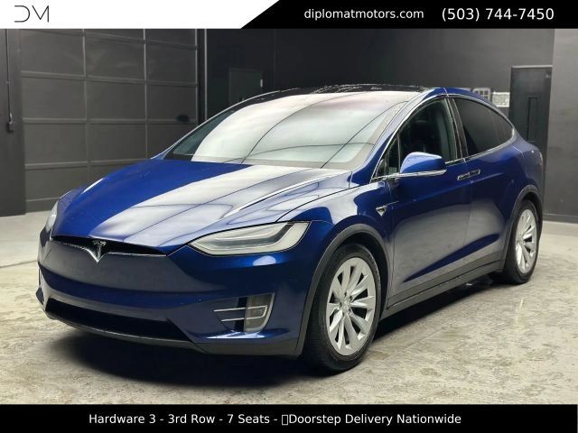 Blue 2019 Tesla Model X Long Range AWD SUV / Crossover All-Wheel Drive Automatic