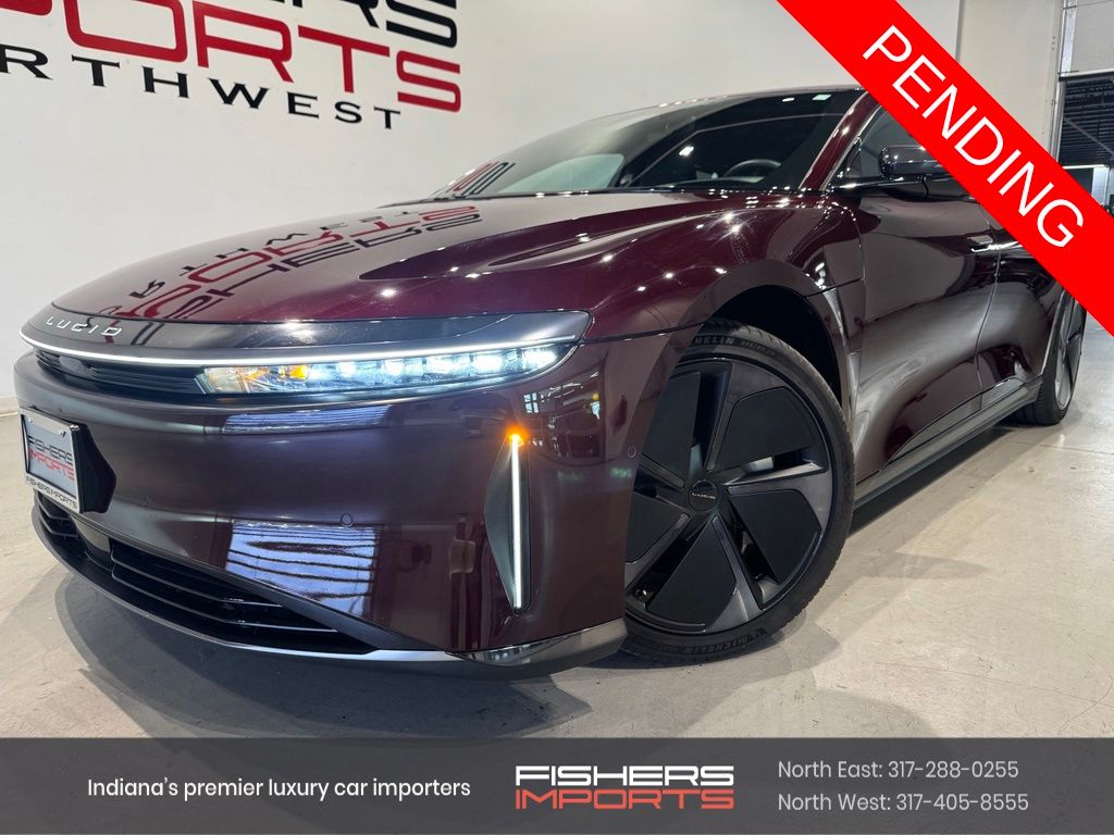 Red (Burgundy) 2024 Lucid Air Sedan All-Wheel Drive 1-Speed Automatic
