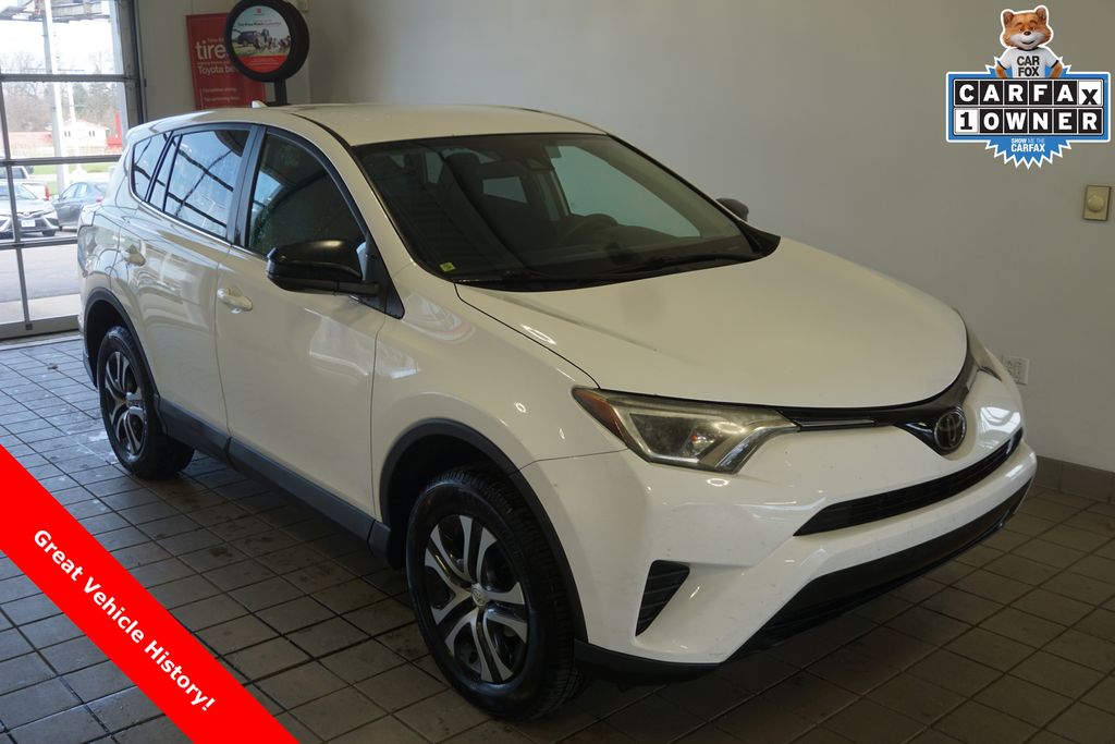 Super White 2018 Toyota RAV4 LE AWD SUV / Crossover All-Wheel Drive 6-Speed Automatic