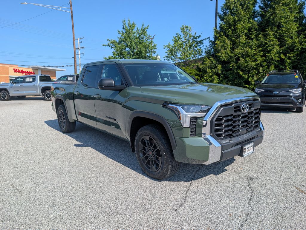 Army Green 2023 Toyota Tundra SR5 CrewMax Cab LB 4WD Pickup Truck Four-Wheel Drive Automatic