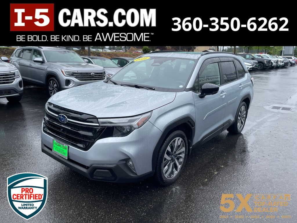 Ice Silver Metallic 2025 Subaru Forester SUV / Crossover All-Wheel Drive Continuously Variable Transmission