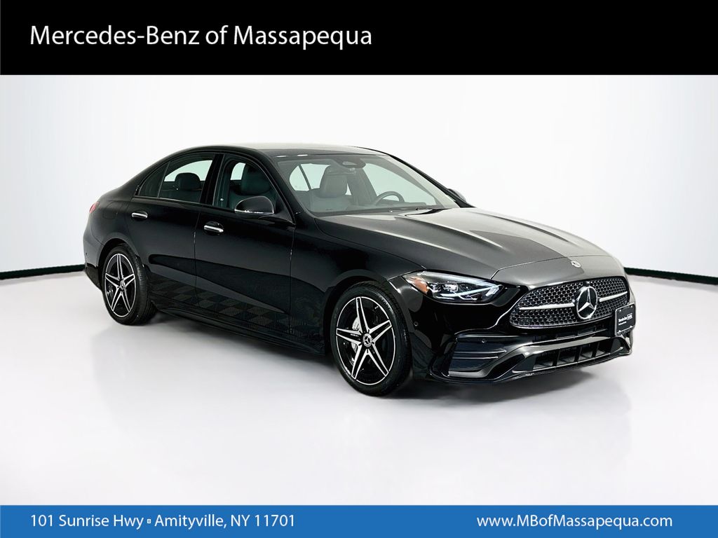 Black 2023 Mercedes-Benz C-Class Sedan All-Wheel Drive 9-Speed Automatic