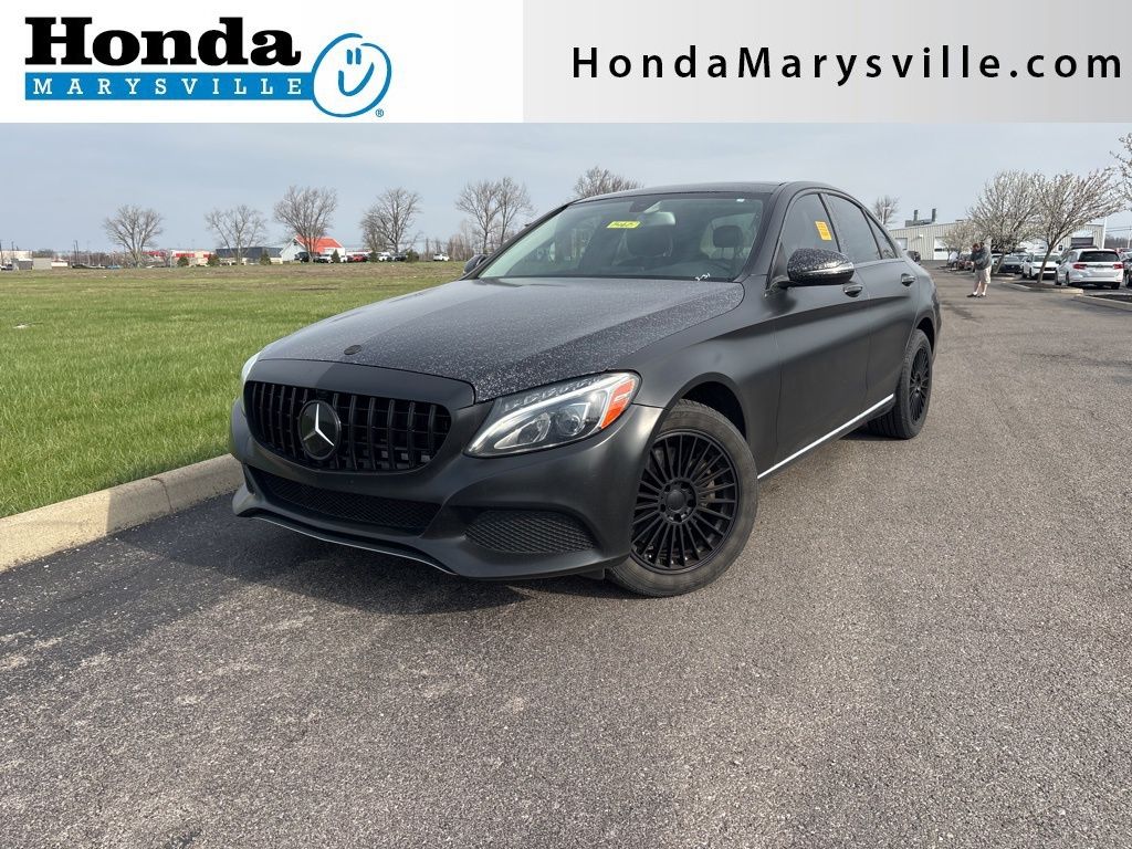 Black 2017 Mercedes-Benz C-Class C 300 4MATIC Sedan All-Wheel Drive 7-Speed Automatic