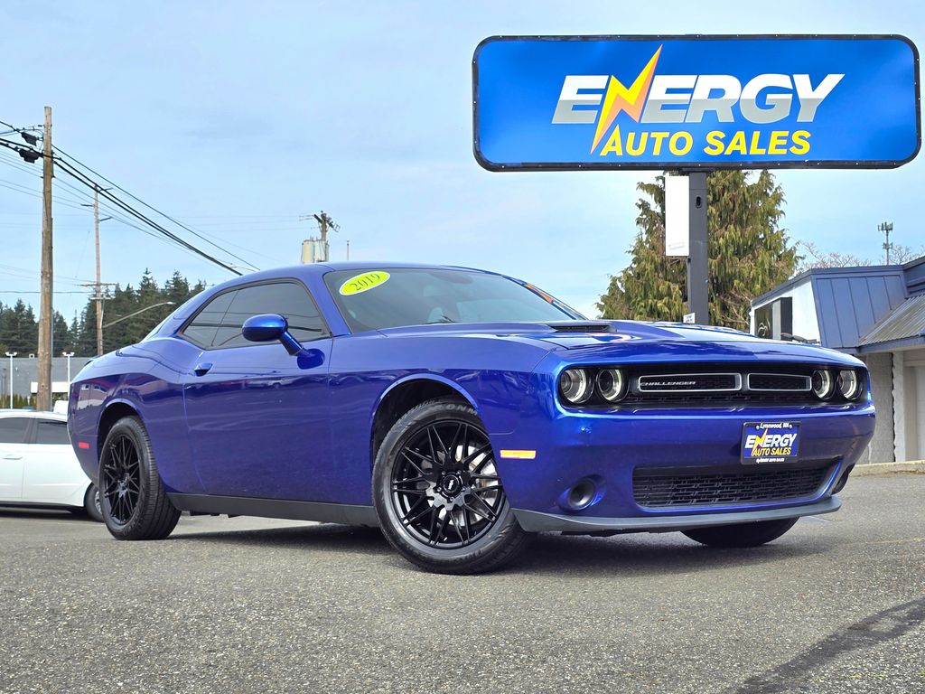 Indigo Blue 2019 Dodge Challenger SXT RWD Coupe Rear-Wheel Drive 8-Speed Automatic