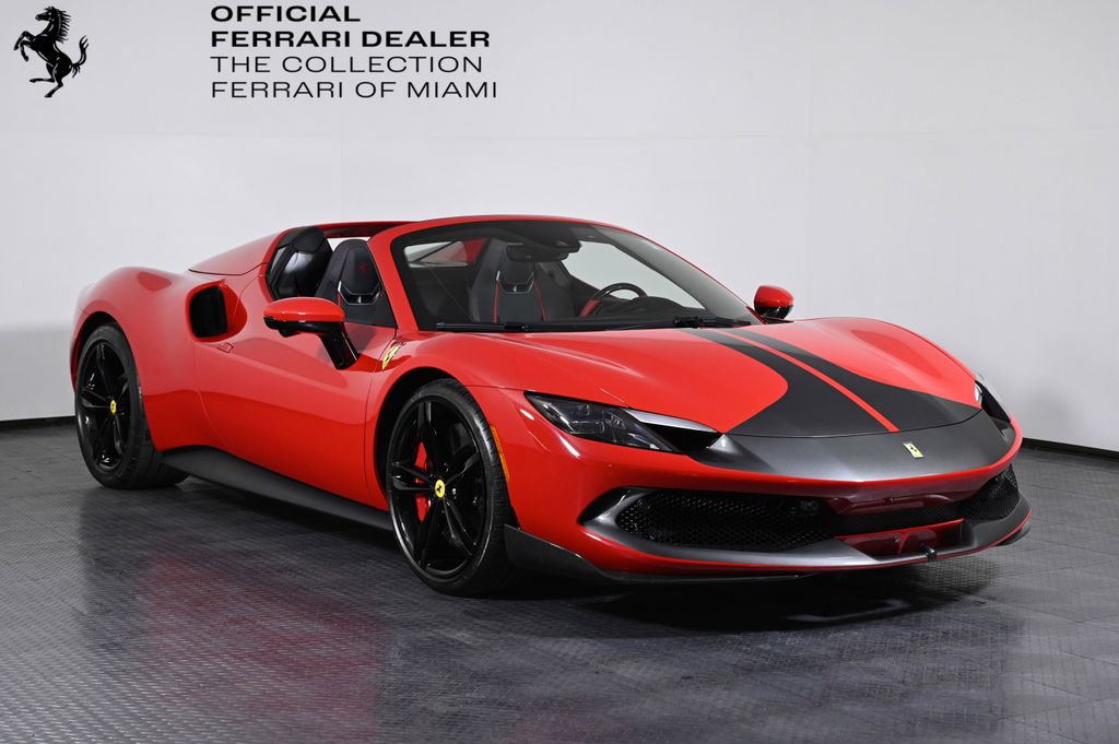 Red 2025 Ferrari 296 GTS RWD Convertible Rear-Wheel Drive 8-Speed Dual Clutch