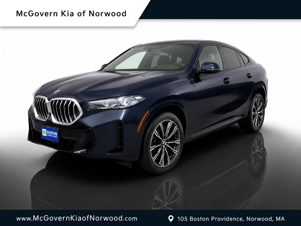Carbon Black Metallic 2025 BMW X6 xDrive40i AWD SUV / Crossover All-Wheel Drive 8-Speed Automatic