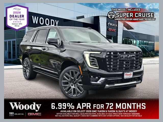 Onyx Black 2026 GMC Yukon SUV / Crossover Four-Wheel Drive