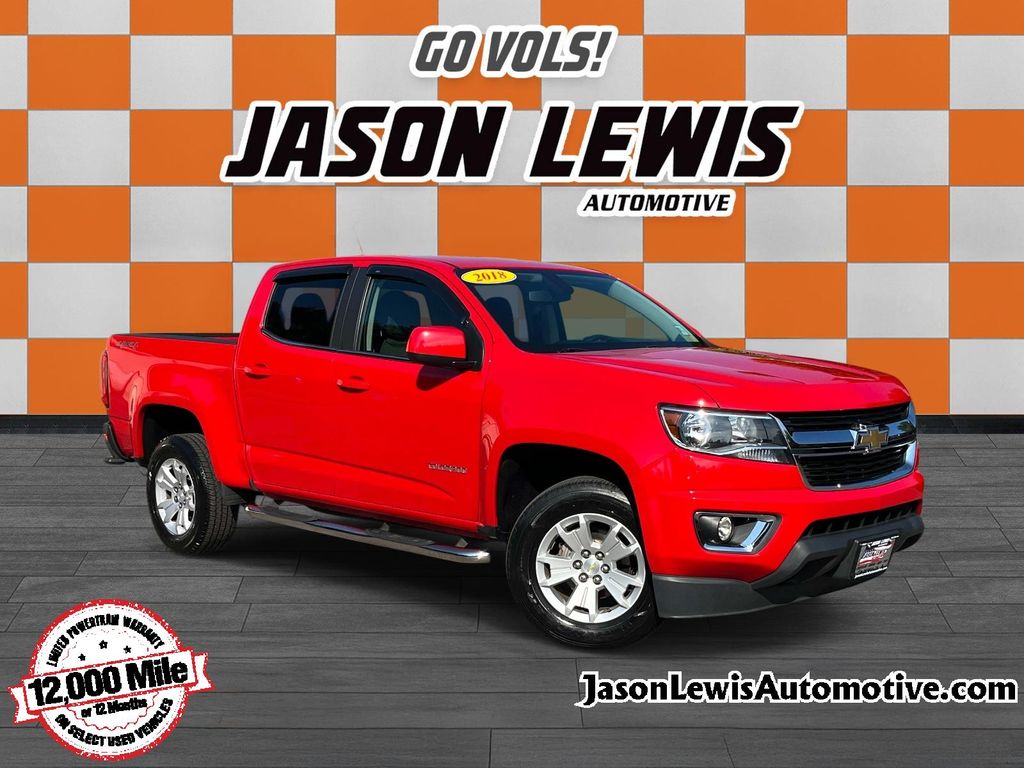 Red 2018 Chevrolet Colorado Pickup Truck Four-Wheel Drive 8-Speed Automatic