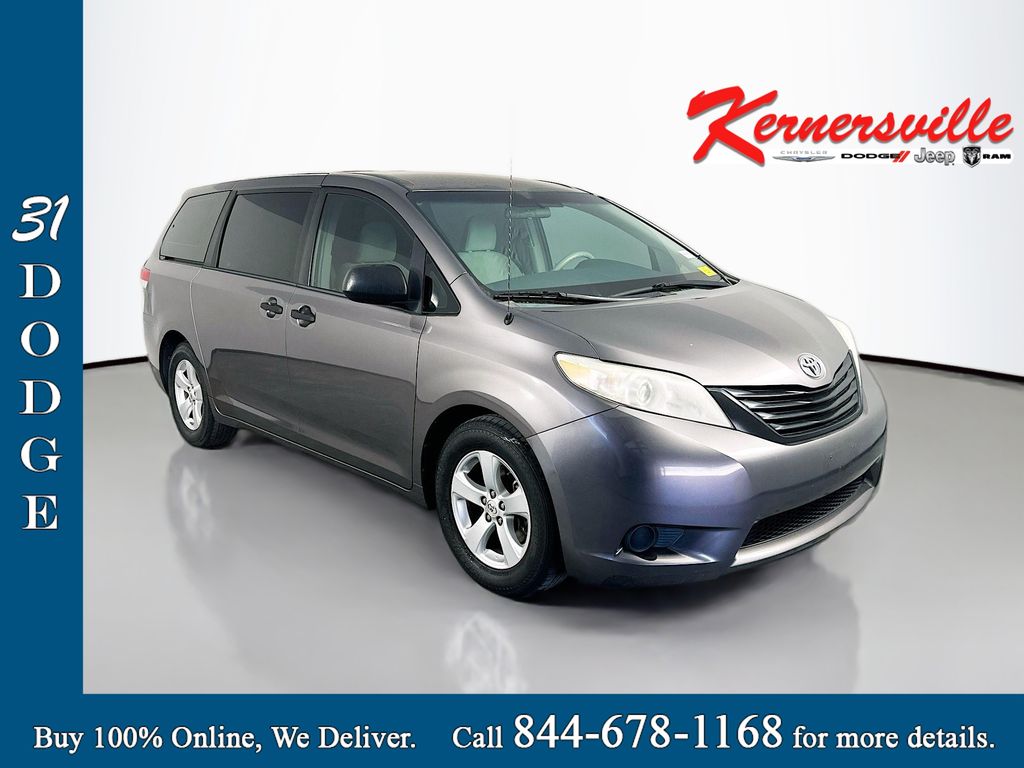 Predawn Gray Mica 2014 Toyota Sienna L 7-Passenger Minivan Front-Wheel Drive 6-Speed Automatic Overdrive