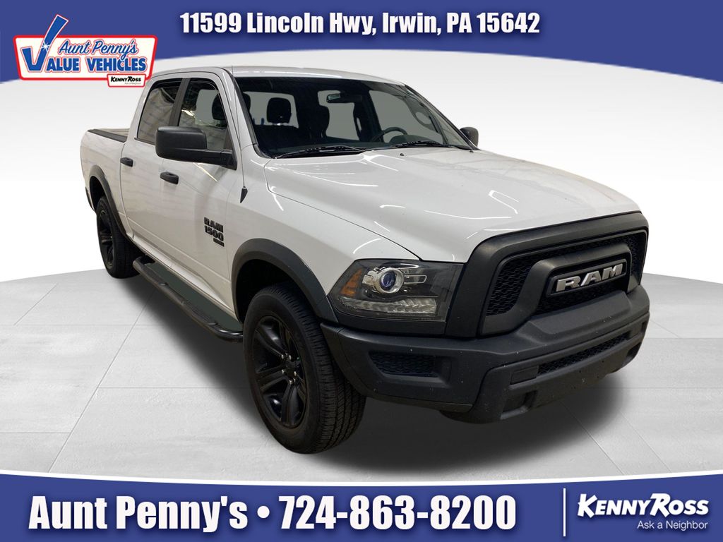 Bright White Clearcoat 2022 RAM 1500 Pickup Truck Four-Wheel Drive 8-Speed Automatic