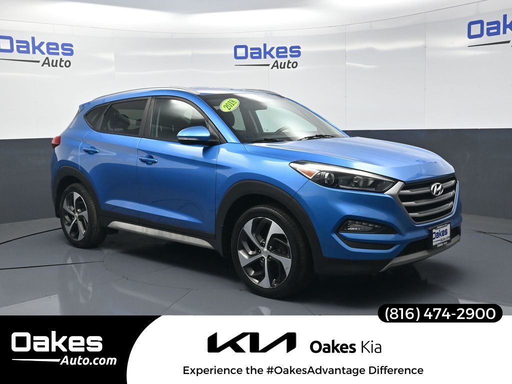 Caribbean Blue 2018 Hyundai Tucson SUV / Crossover All-Wheel Drive Automatic