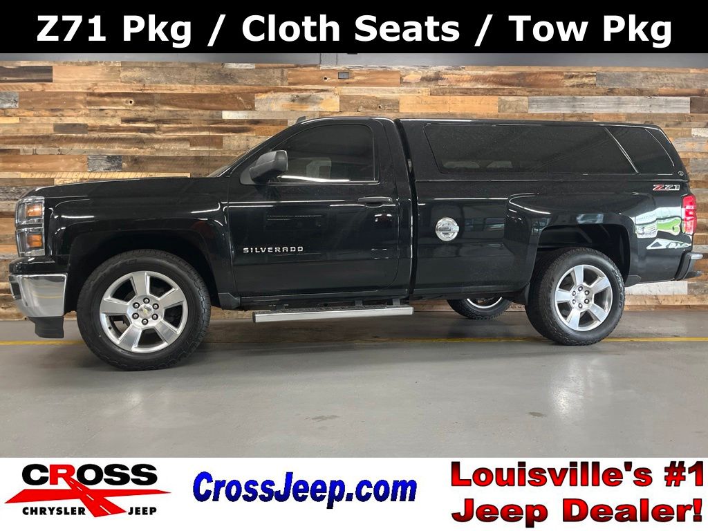 Black 2014 Chevrolet Silverado 1500 LT 4WD Pickup Truck Four-Wheel Drive 6-Speed Automatic Overdrive