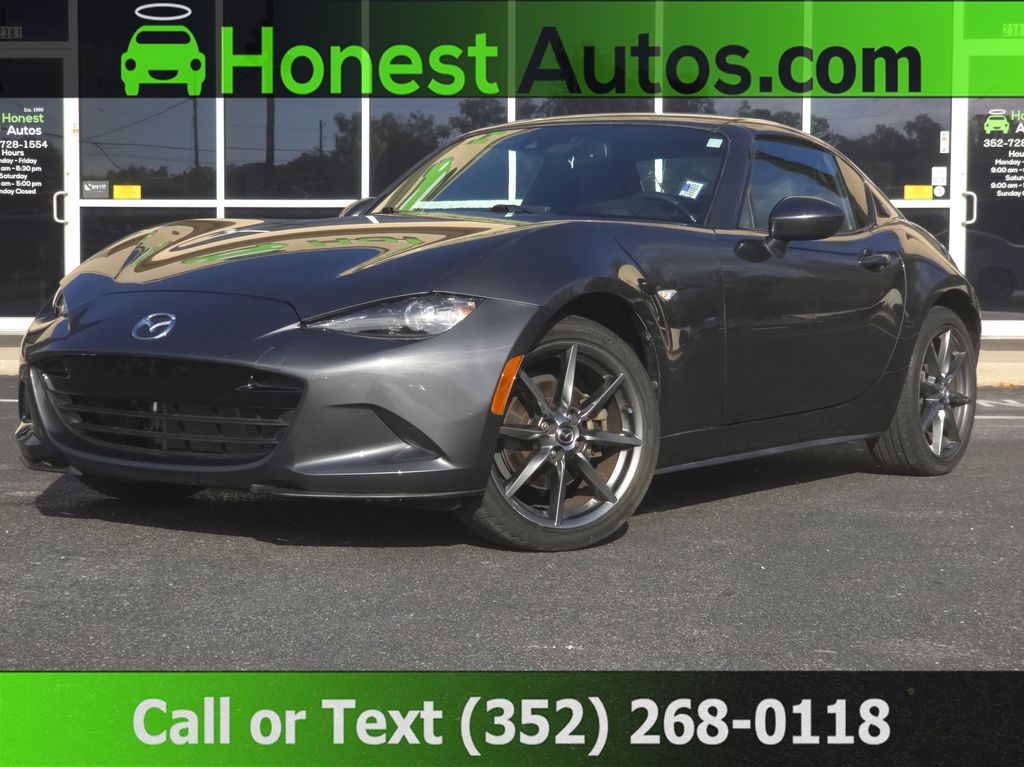 Gray 2017 Mazda MX-5 Miata RF Grand Touring RWD Convertible Rear-Wheel Drive 6-Speed Automatic