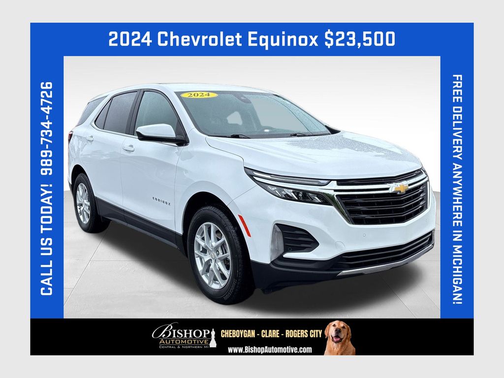 Summit White 2024 Chevrolet Equinox SUV / Crossover Four-Wheel Drive 6-Speed Automatic Overdrive