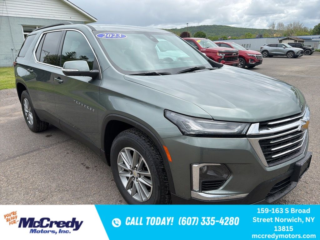 Silver Sage Metallic 2023 Chevrolet Traverse SUV / Crossover Four-Wheel Drive Automatic