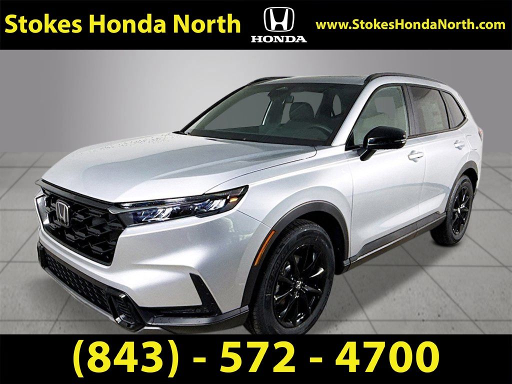 2026 Honda CR-V Hybrid Sport-L Silver at Stokes Honda North