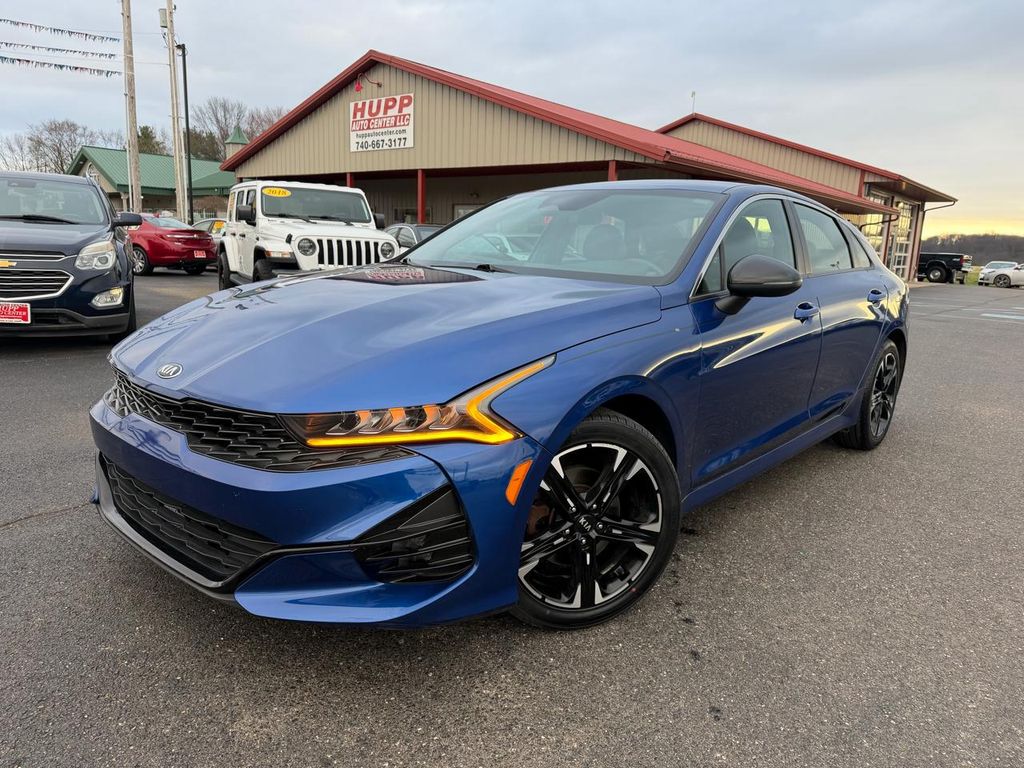 Sapphire Blue 2021 Kia K5 GT-Line FWD Sedan Front-Wheel Drive 8-Speed Automatic