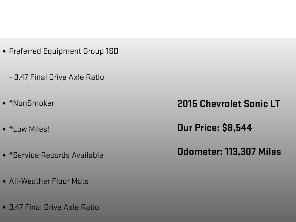 2015 Chevrolet Sonic LT - 5