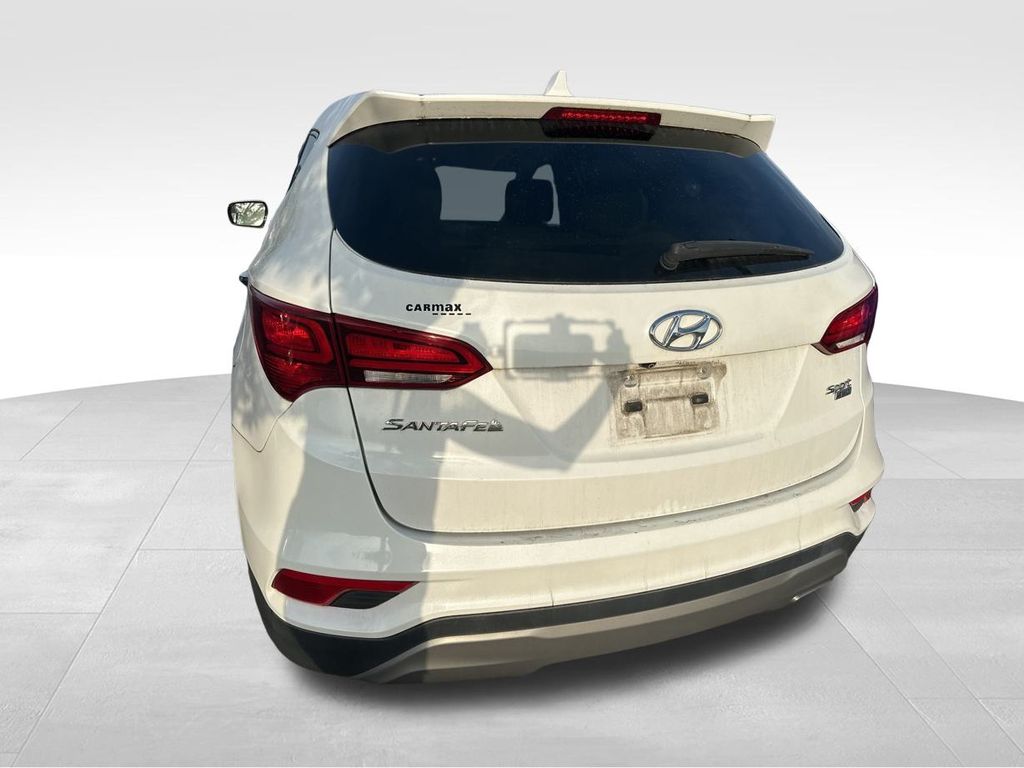 2017 Frost White Pearl Hyundai Santa Fe Sport 2.4 Base AWD SUV