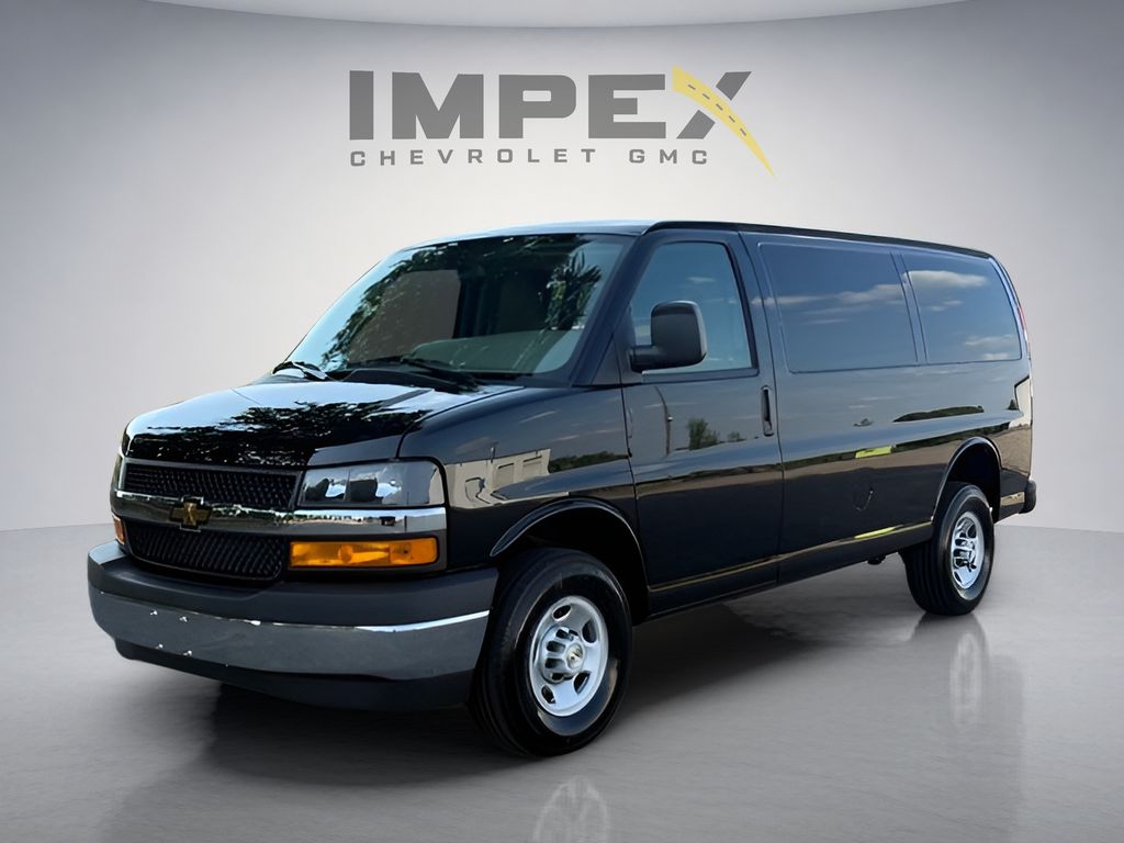 Black 2026 Chevrolet Express Cargo Van Rear-Wheel Drive 8-Speed Automatic Overdrive