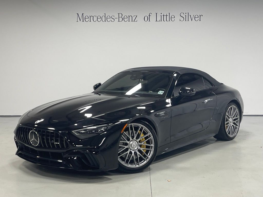 Black 2022 Mercedes-Benz SL-Class AMG SL 63 4MATIC Convertible All-Wheel Drive 9-Speed Automatic