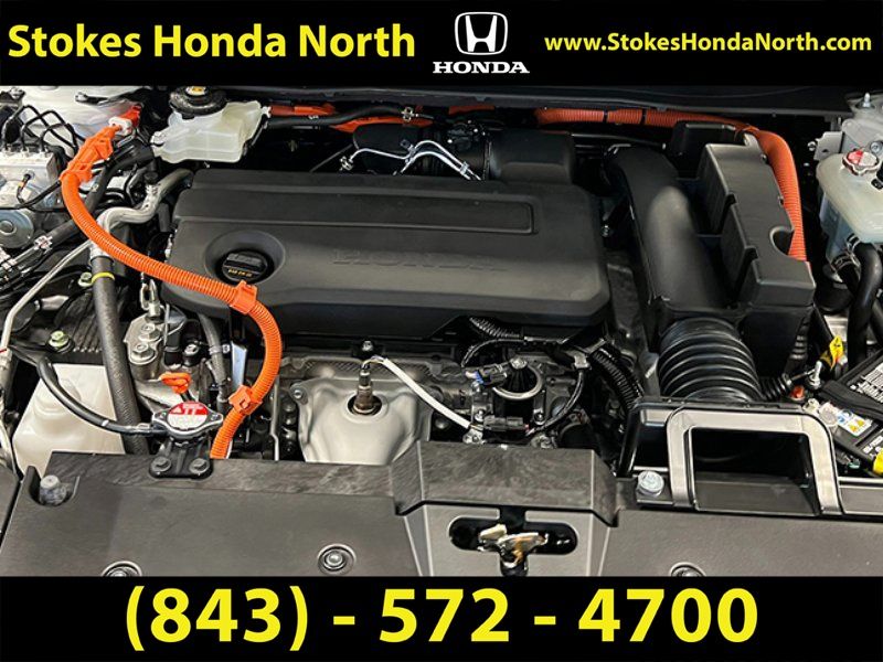 2025 Honda CR-V Hybrid Sport White at Stokes Honda North