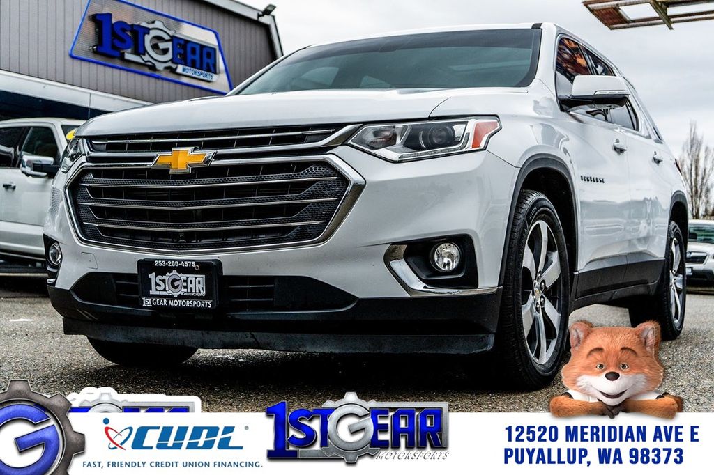Summit White 2019 Chevrolet Traverse LT Leather AWD SUV / Crossover Four-Wheel Drive 9-Speed Automatic