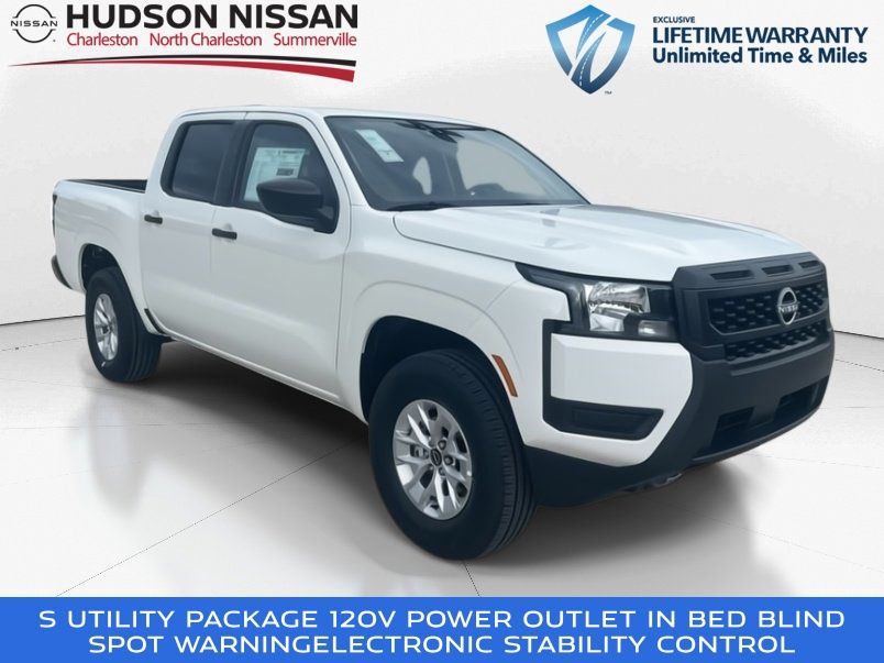 2025 Glacier White Nissan Frontier S Truck
