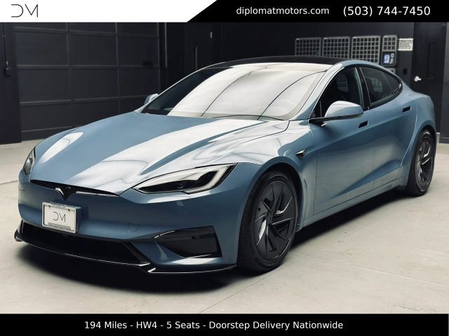 Blue 2026 Tesla Model S Plaid AWD Sedan All-Wheel Drive 1-Speed Automatic