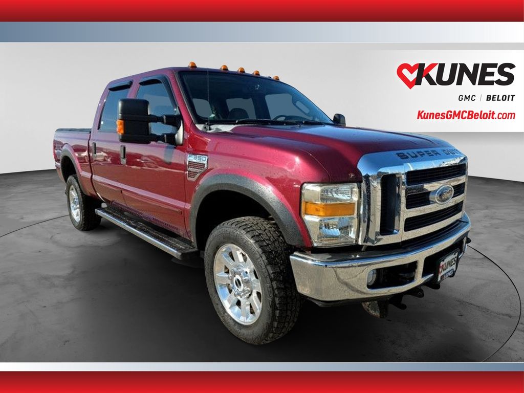 Red 2008 Ford F-350 Super Duty Pickup Truck Four-Wheel Drive 5-Speed Automatic Overdrive