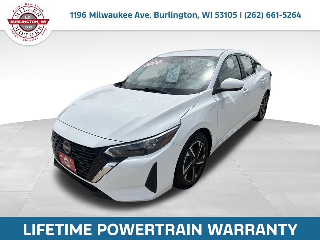 White (Fresh Powder) 2025 Nissan Sentra SV FWD Sedan Front-Wheel Drive Continuously Variable Transmission