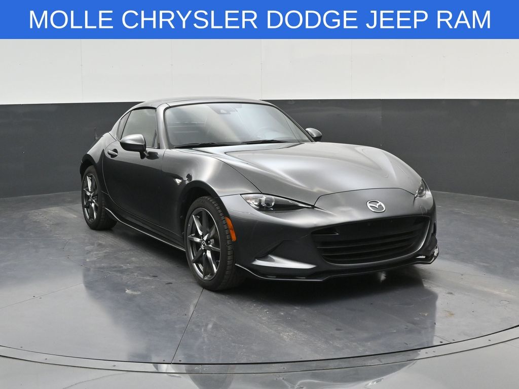 Machine Gray 2019 Mazda MX-5 Miata RF Grand Touring RWD Convertible Rear-Wheel Drive 6-Speed Manual