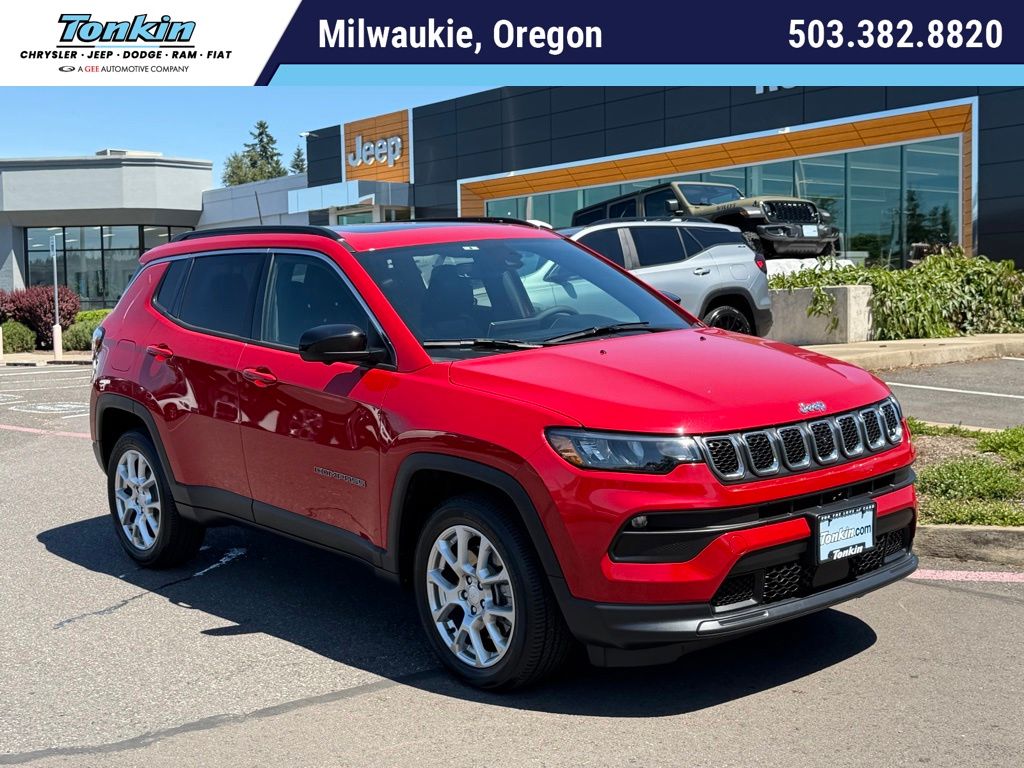 Redline Pearlcoat 2023 Jeep Compass SUV / Crossover Four-Wheel Drive 8-Speed Automatic