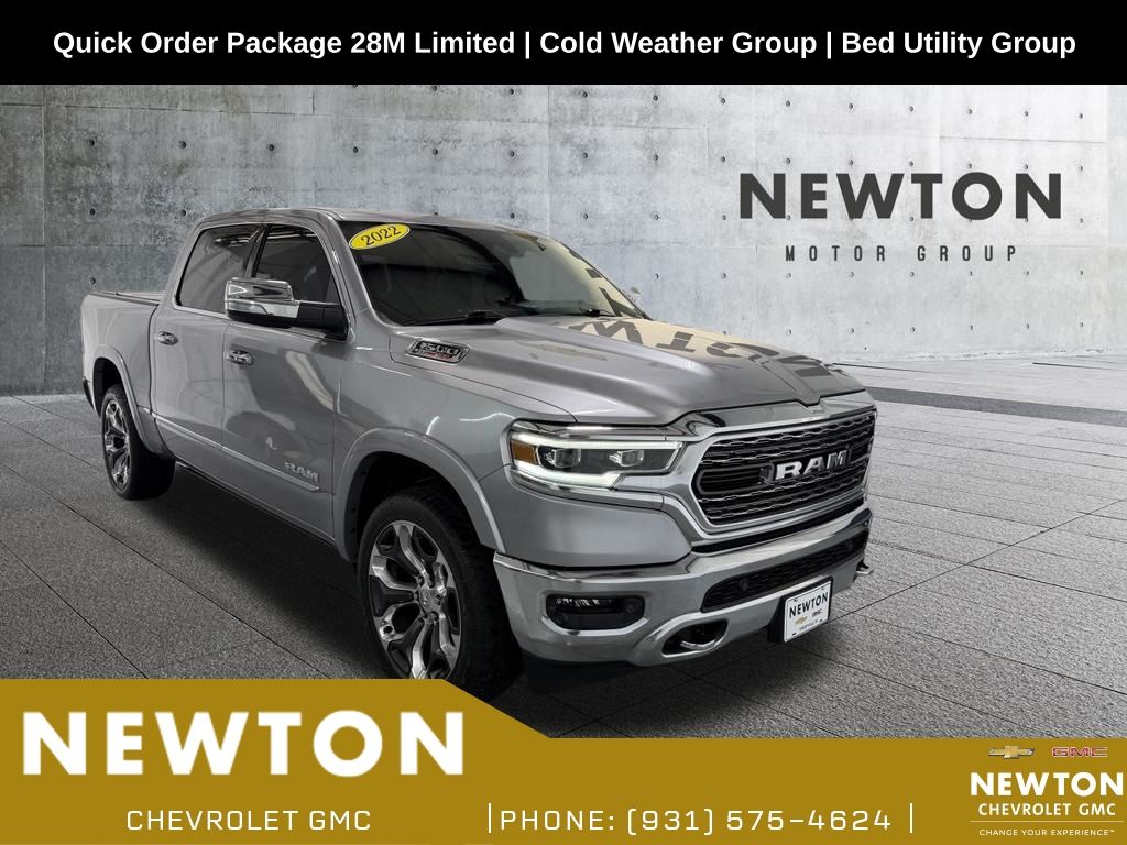 Billet Silver Metallic 2022 RAM 1500 Pickup Truck Four-Wheel Drive 8-Speed Automatic