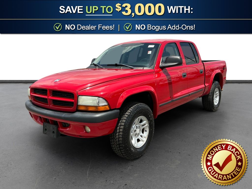 Red 2003 Dodge Dakota Pickup Truck Four-Wheel Drive 5-Speed Automatic