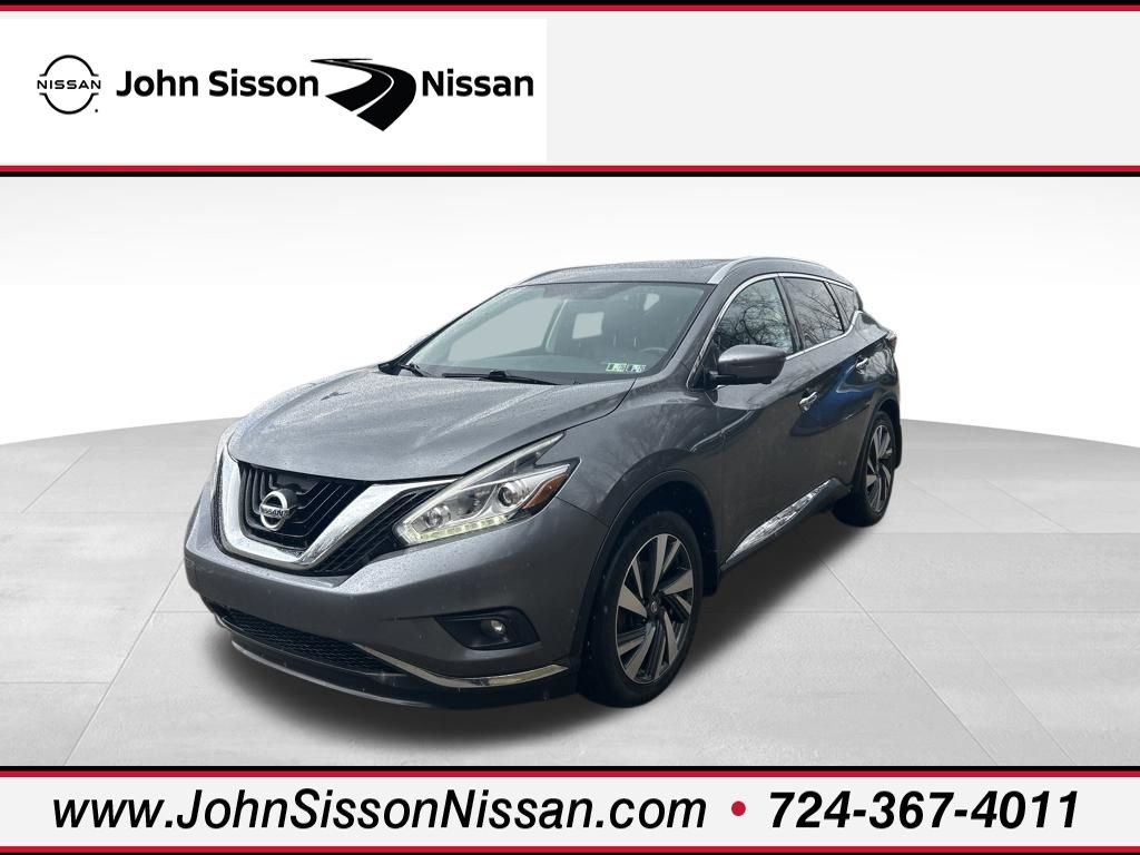 Gray (Gun Metallic) 2017 Nissan Murano Platinum AWD SUV / Crossover All-Wheel Drive Continuously Variable Transmission