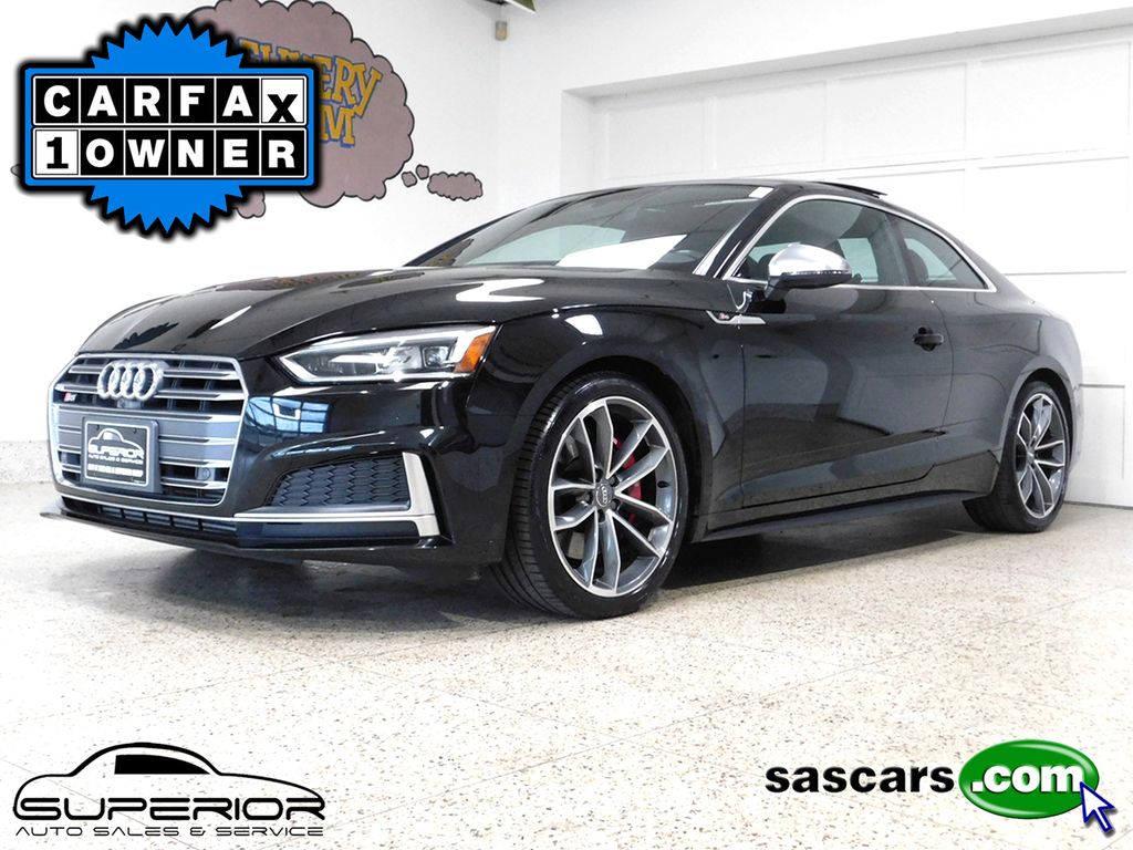 Brilliant Black 2018 Audi S5 Coupe All-Wheel Drive Automatic
