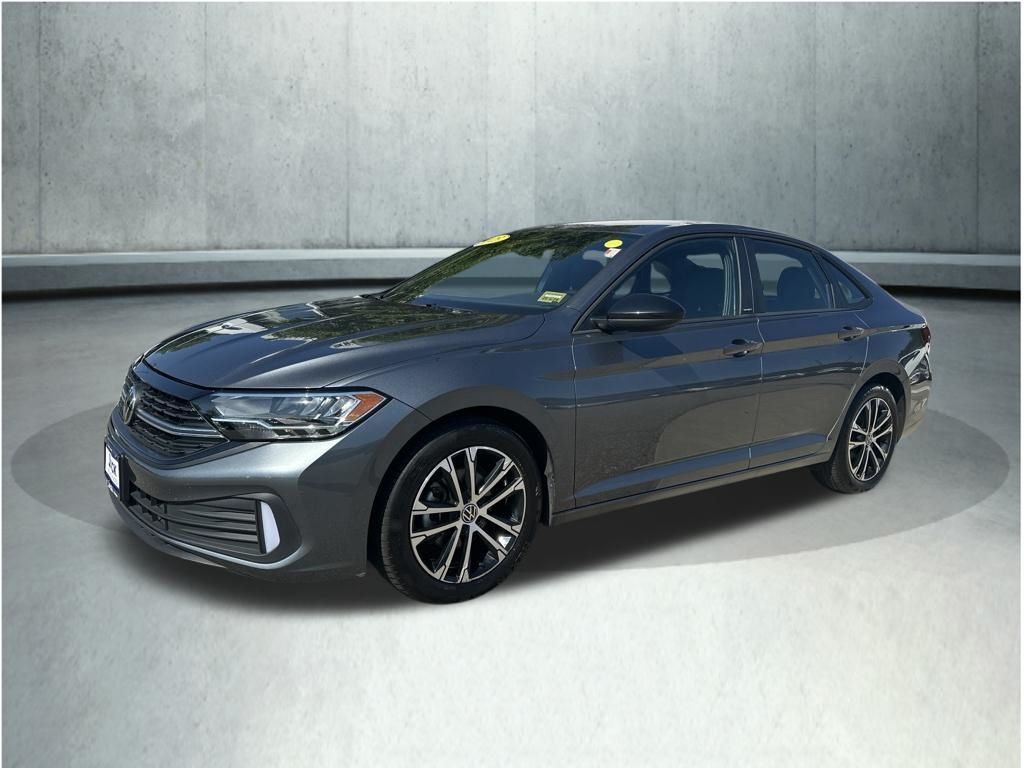 Platinum Gray Metallic 2023 Volkswagen Jetta Sedan Front-Wheel Drive 8-Speed Automatic