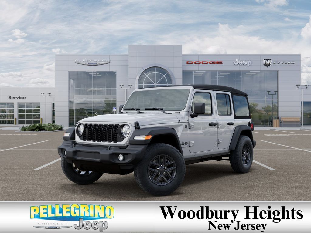 Bright White Clearcoat 2025 Jeep Wrangler Sport S 4-Door 4WD SUV / Crossover Four-Wheel Drive 8-Speed Automatic
